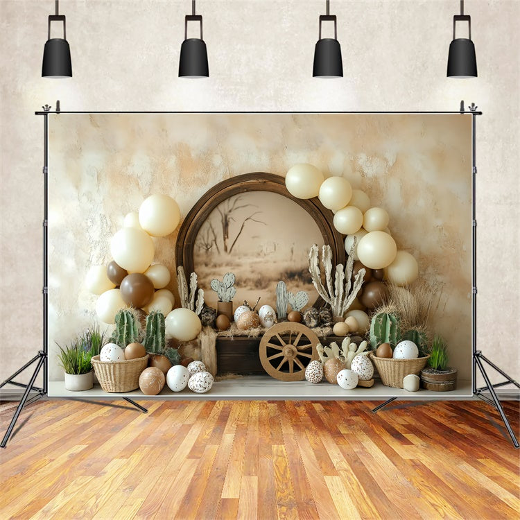 Photography Backdrops For Kids Boho Country Cactus Backdrop CSH5-280
