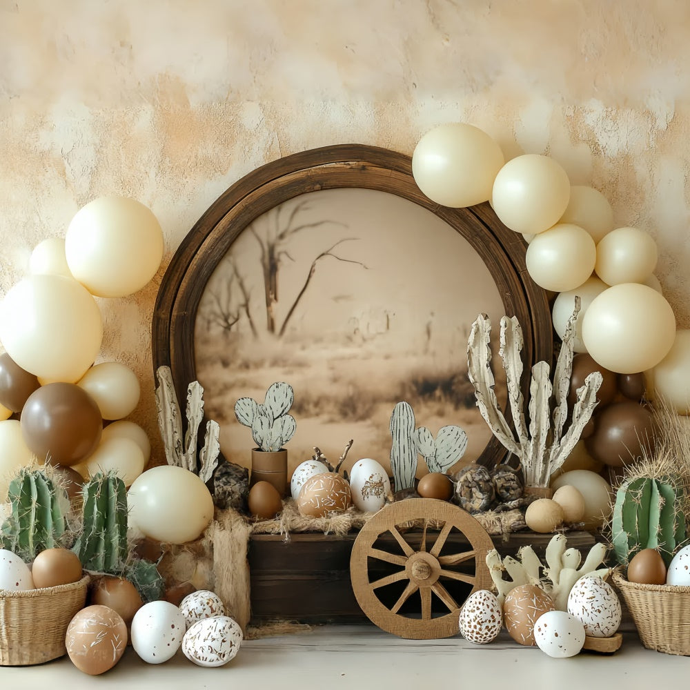 Photography Backdrops For Kids Boho Country Cactus Backdrop CSH5-280