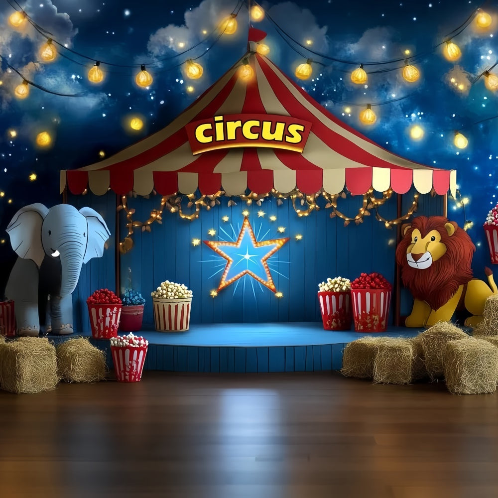 Circus Backdrop Circus Star Night Kids Backdrop CSH5-296