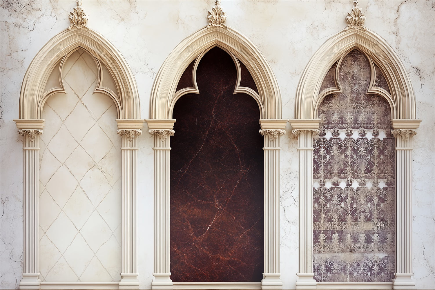 Happy Fathers Day Backdrop Gothic Arch Ornate Backdrop CSH5-33