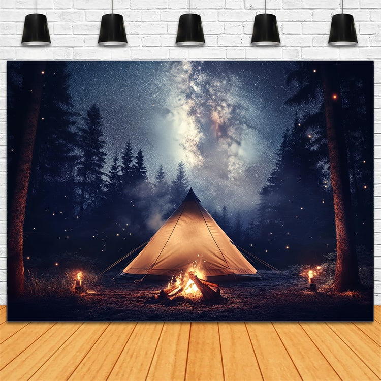 Father's Day Photo Backdrop Star Night Tent Backdrop CSH5-70