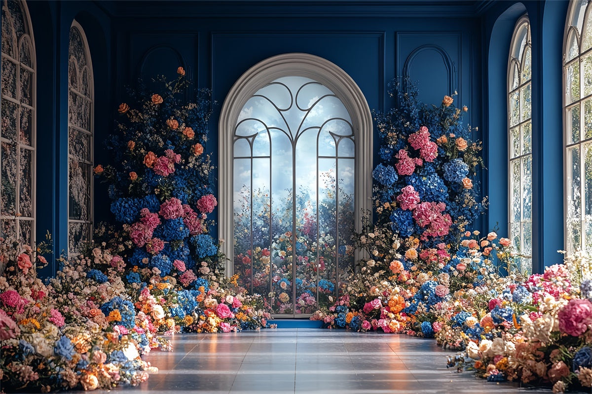 Summer Photo Backdrop Garden Window Archway Backdrop CSH5-77