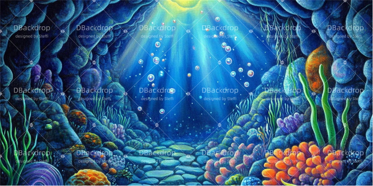 Theater Backdrop Underwater Cave Professional Stage Backdrops CSH510-T102