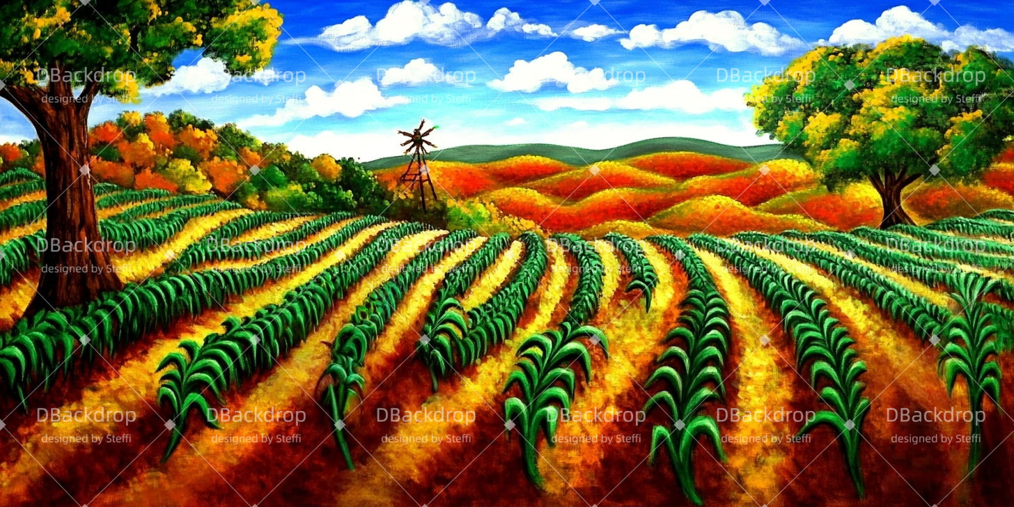 Stage Scenery Backdrops Cornfield Large Stage Backdrops CSH510-T117