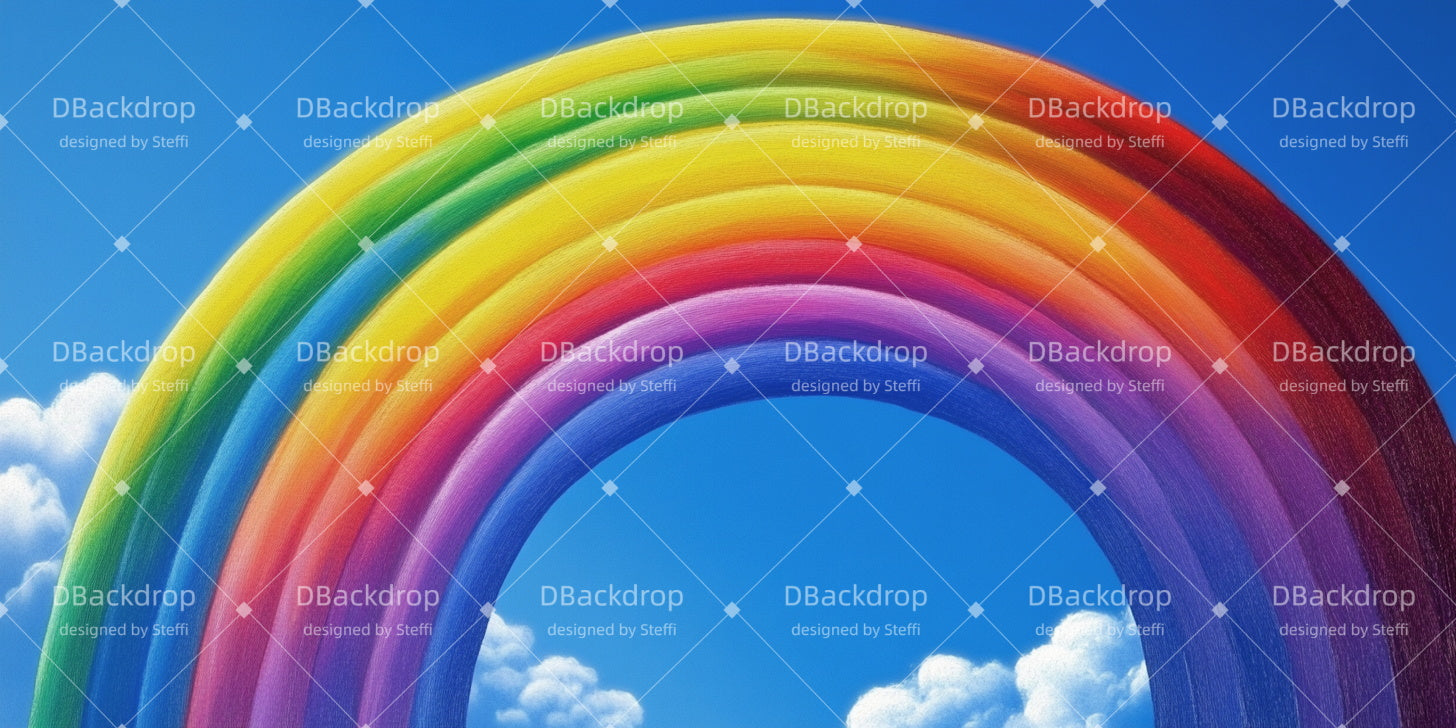 School Play Backdrops Rainbow Sky Performance Backdrops CSH510-T118