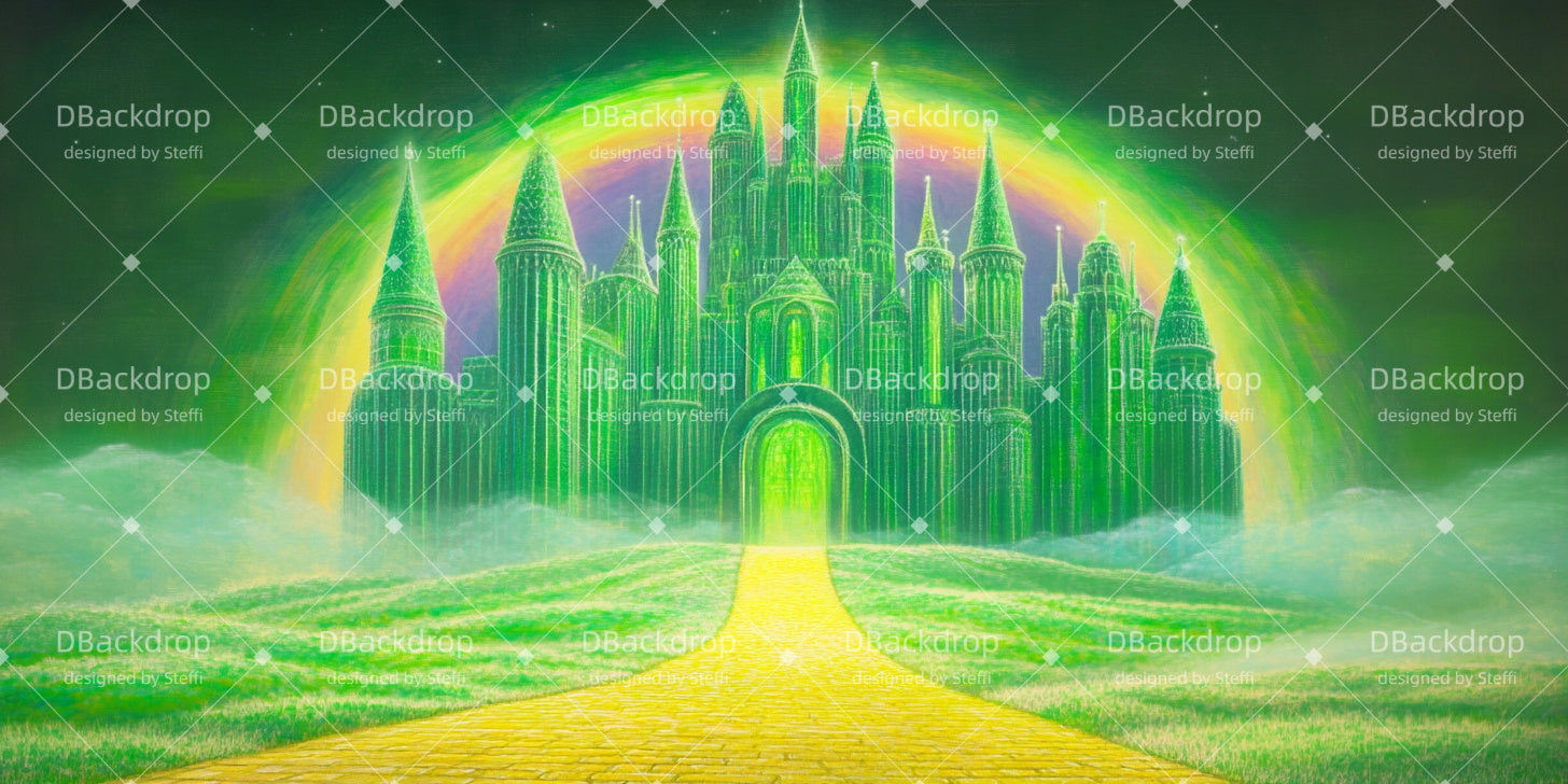 Dance Stage Backdrop Emerald City Castle Theater Backdrop CSH510-T120