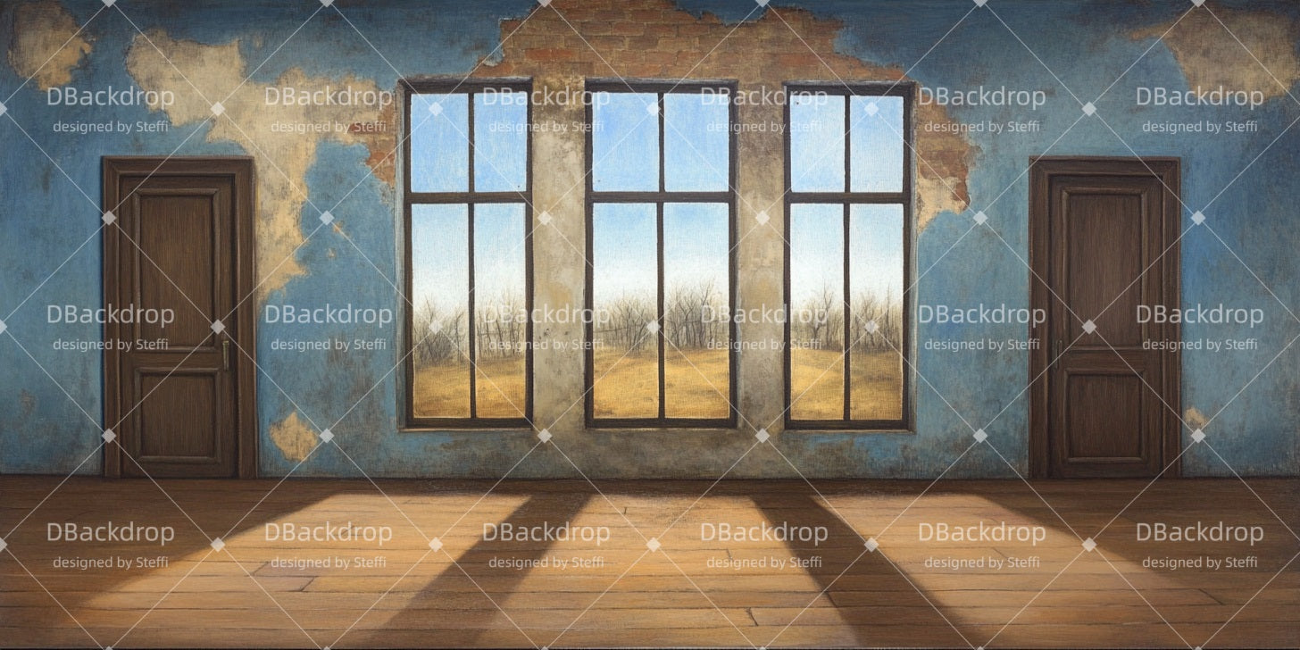 School Play Backdrop Orphanage Hall Movie Theater Backdrop CSH510-T22