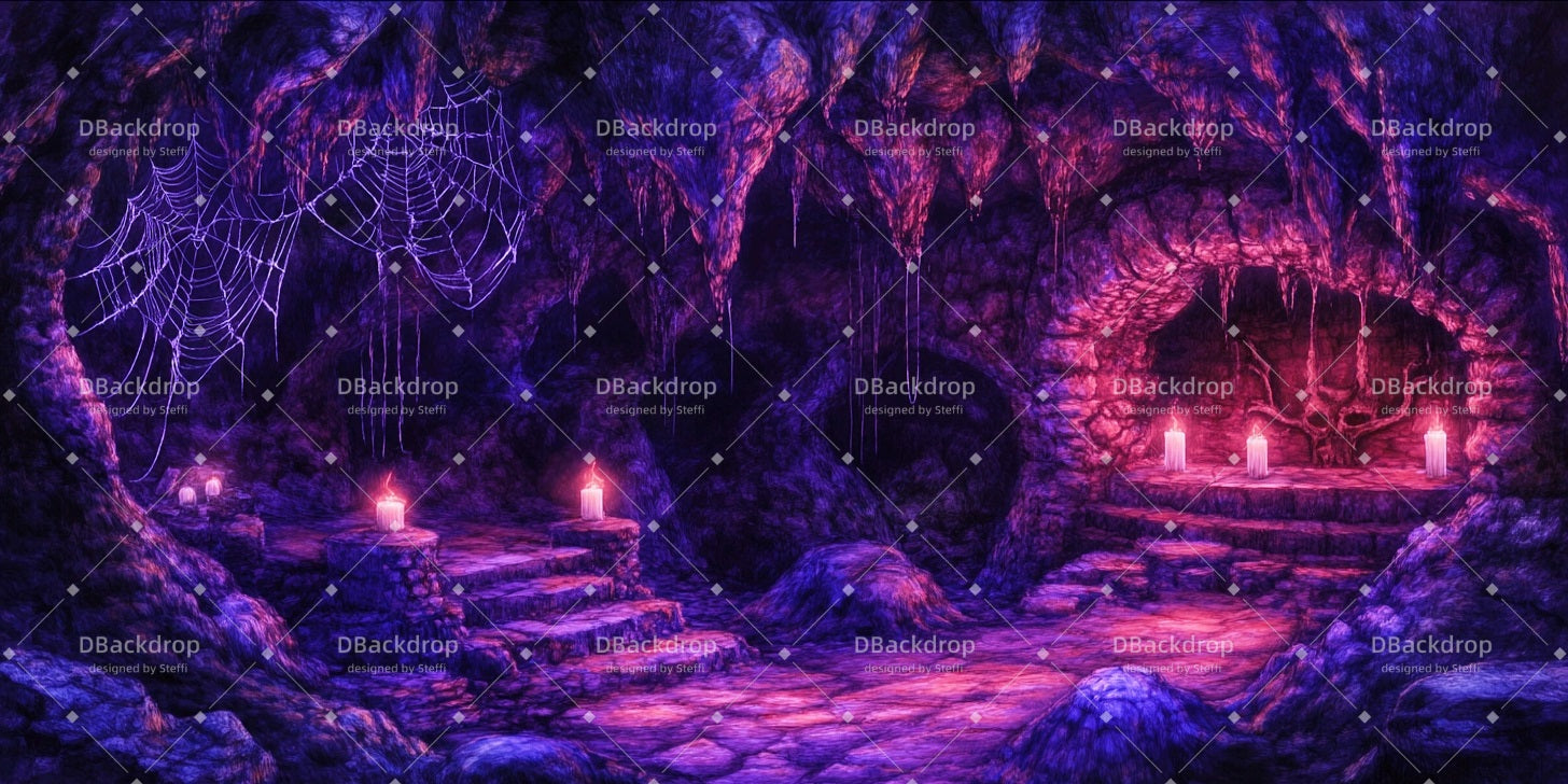 Movie Theater Backdrop Haunted Cave Dance Recital Backdrop CSH510-T7