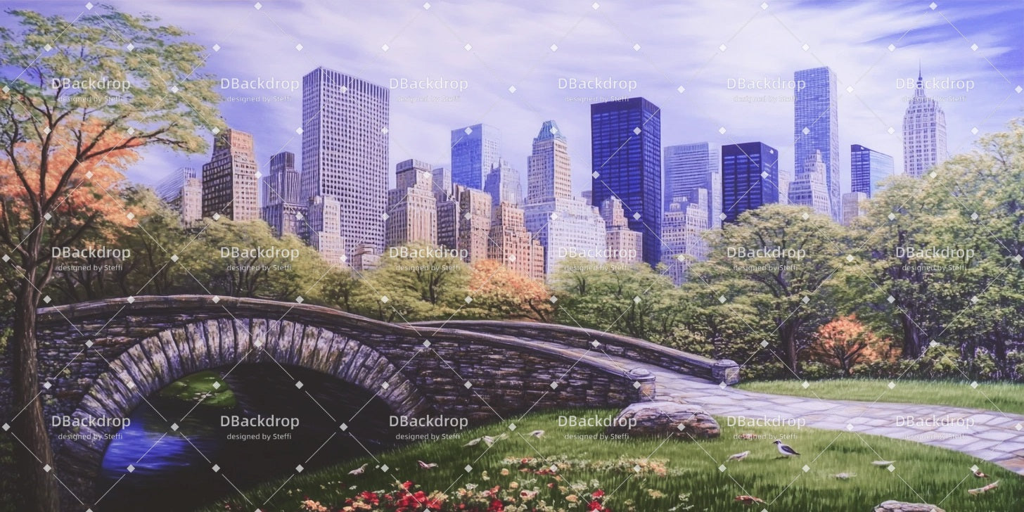 Theater Stage Backdrops Central Park Theater Backdrop CSH510-T8