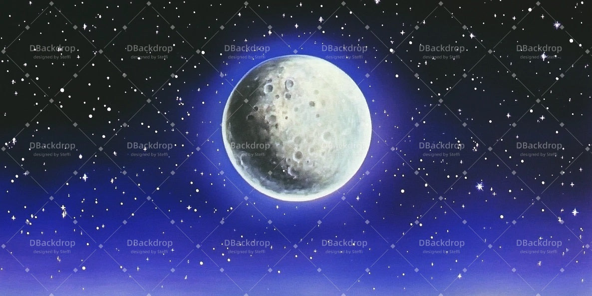 Theater Stage Backdrop Moon Night School Play Backdrops CSH510-T9