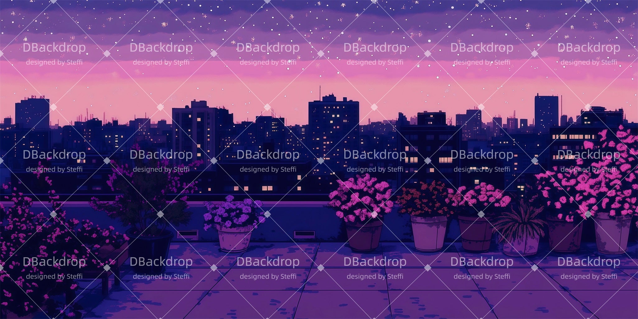 Professional Stage Backdrops Roof Garden Backdrops For Theater CSH511-T69