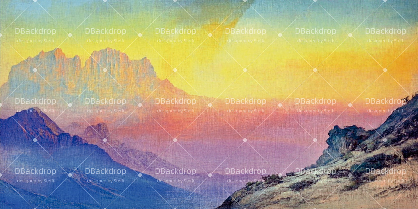 Stage Scenery Backdrops Desert Sunrise Theater Stage Backdrop CSH511-T76