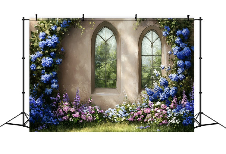 Vintage Wall Backdrop Blossom Arch Window Backdrop CSH57-130