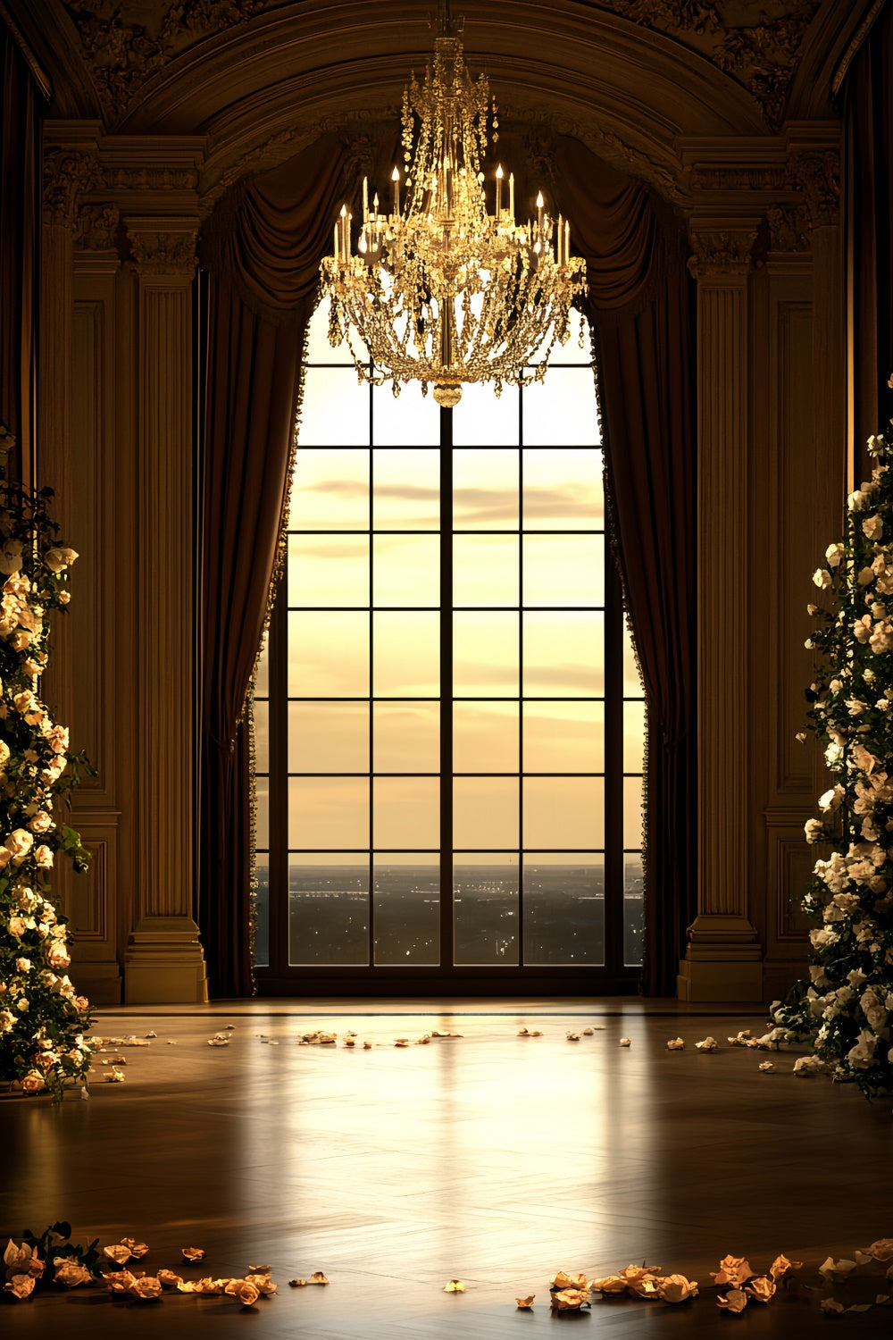 Vintage Photography Backdrops Opulent Rose Dusk Backdrop CSH57-135