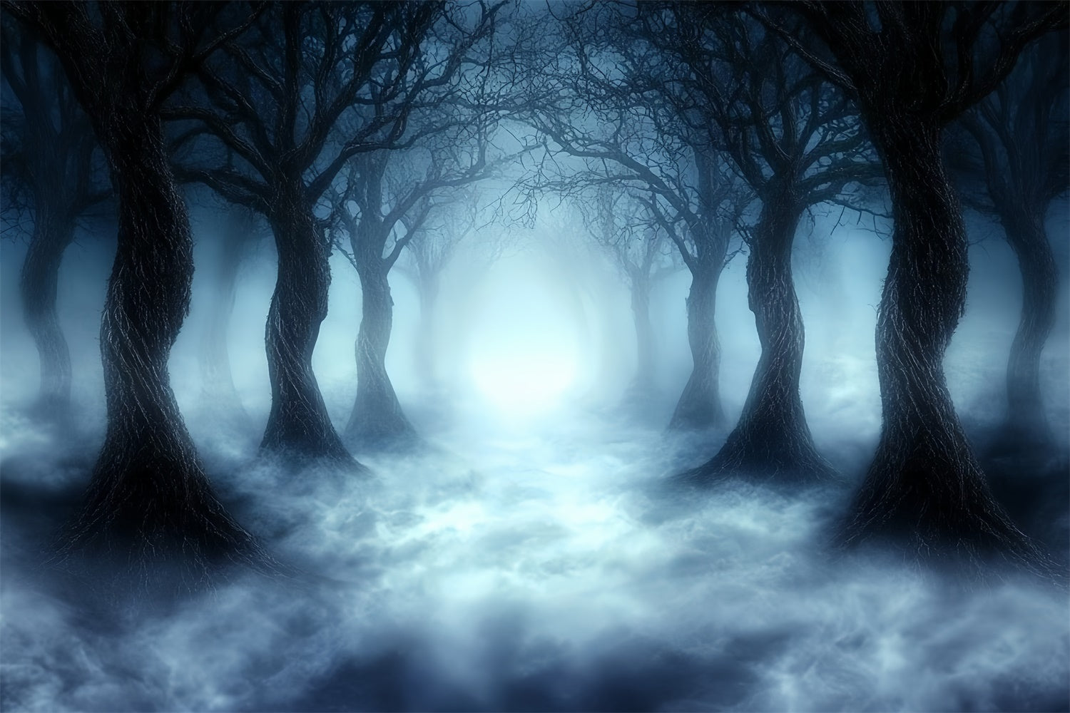 Spooky Forest Backdrop Wraith Walk Halloween Backdrop CSH57-67