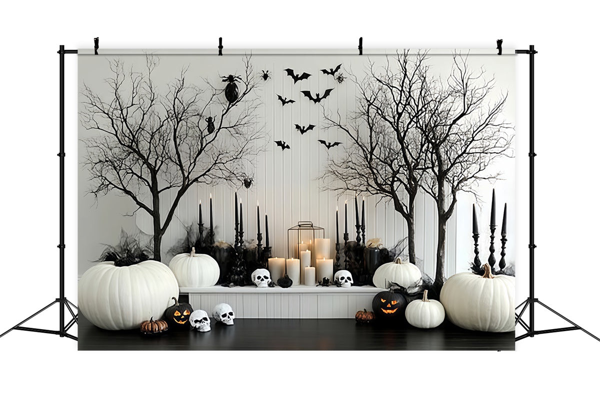 Halloween Wall Backdrop Bats Candles Curses Backdrop CSH57-69