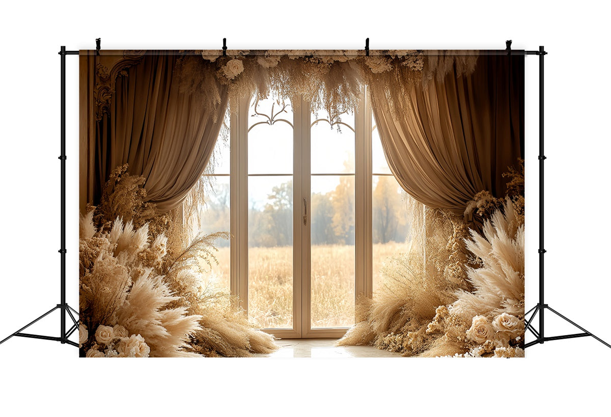 Boho Backdrops Luxe Window Romance Fall Photo Backdrop CSH6-190