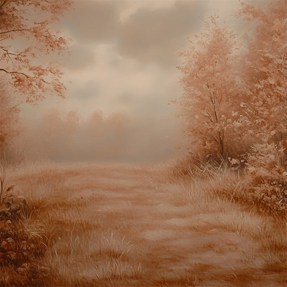 Forest Backdrop Photography Sepia Forest Dream Fall Backdrop CSH6-204
