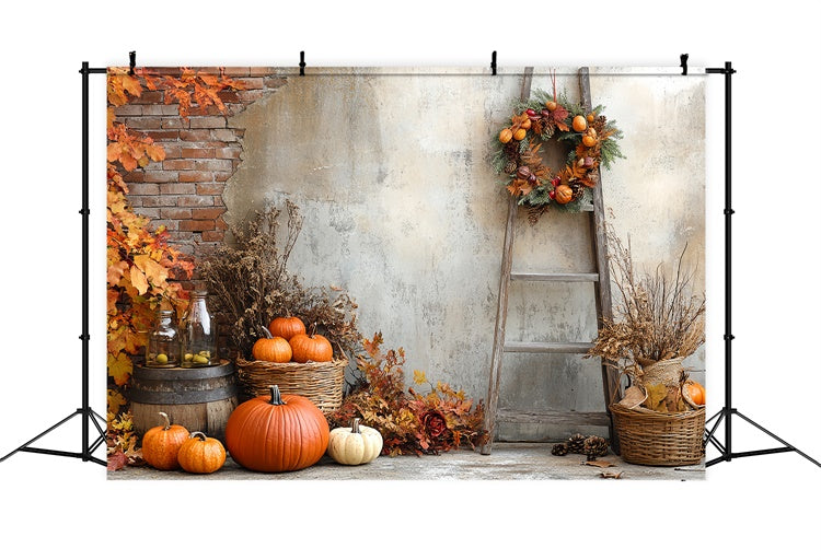 Fall Backdrop For Photos Rustic Harvest Corner Backdrop CSH6-219