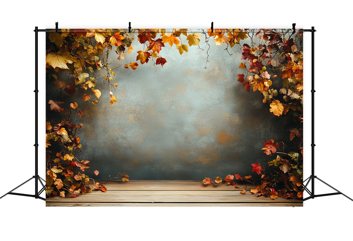 Autumn Photography Backdrops Rustic Autumn Wall Backdrop CSH6-227