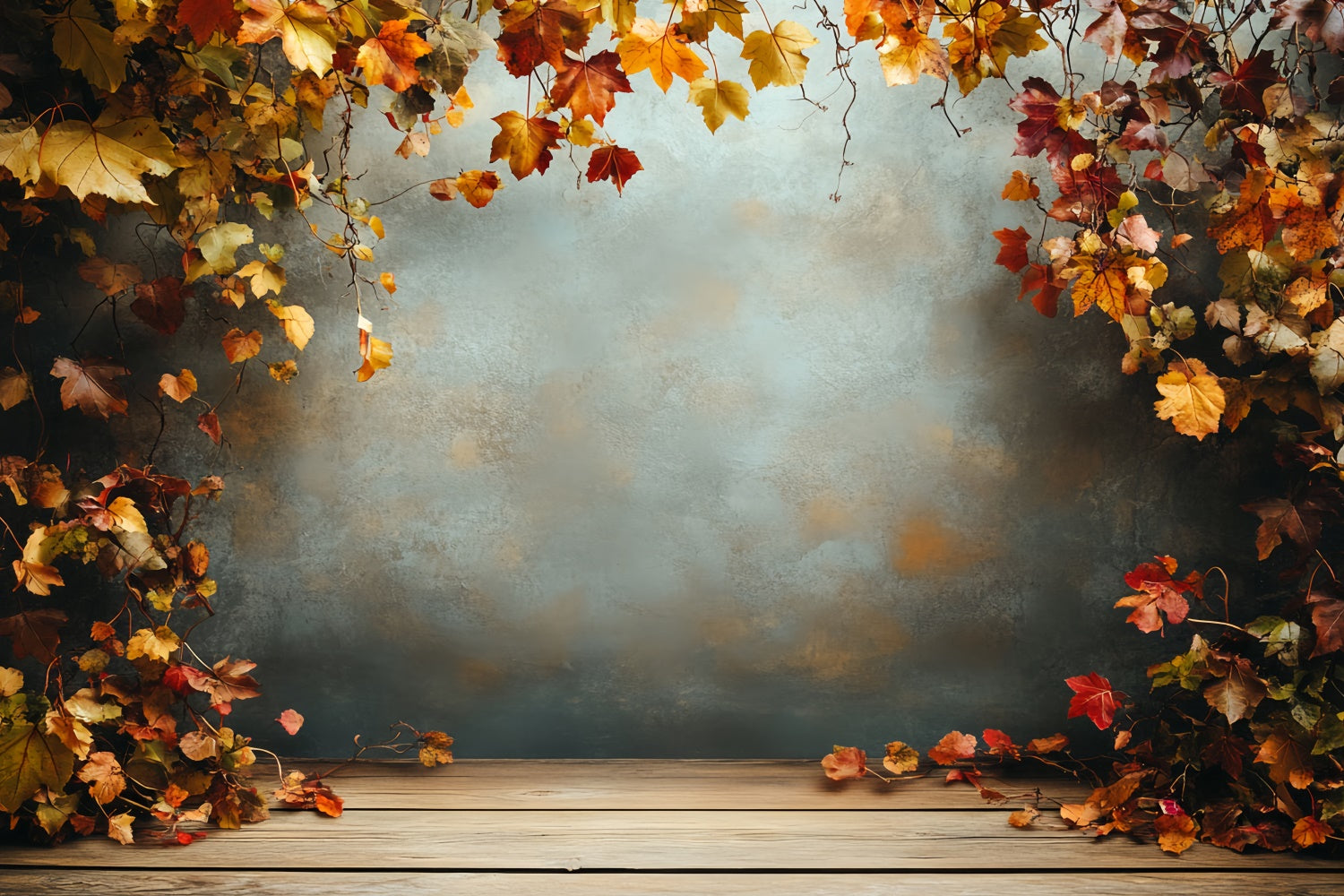 Autumn Photography Backdrops Rustic Autumn Wall Backdrop CSH6-227