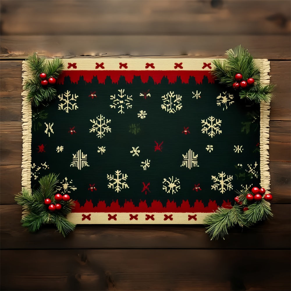 Professional Christmas Backdrops Warm Knit Pattern Backdrop CSH6-241