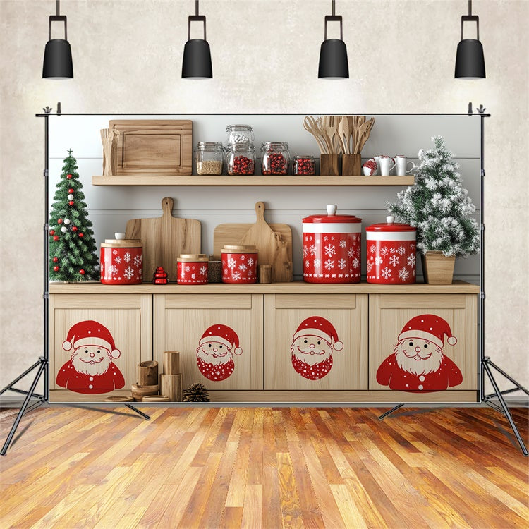 Christmas Photography Backdrops Merry Baking Corner Backdrop CSH6-282