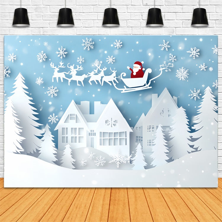 Christmas Backdrop Ideas Paper Snowflake Fantasy Backdrop CSH6-288