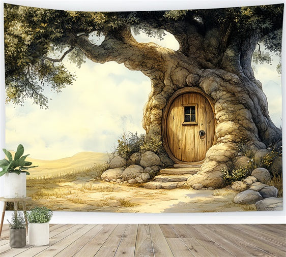 Cake Smash Backdrop Enchanted Treehouse Door Backdrop CSH6-296