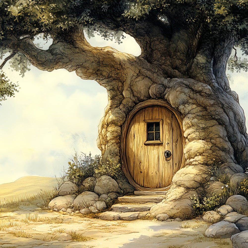 Cake Smash Backdrop Enchanted Treehouse Door Backdrop CSH6-296