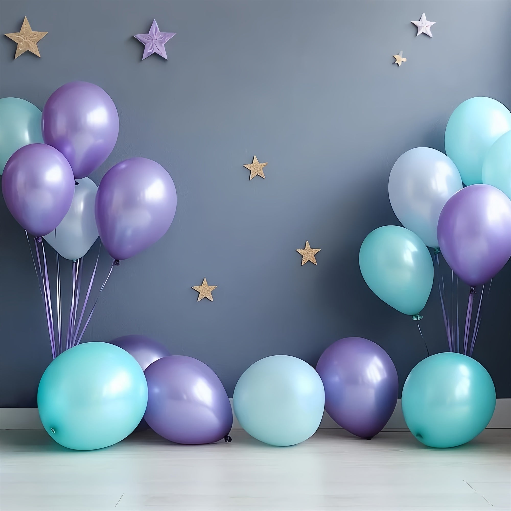 Happy Birthday Backdrop Dream Balloons Blue Backdrop CSH6-324