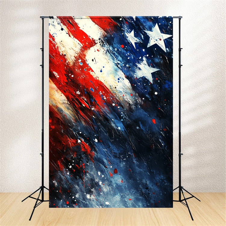 Independence Day Backdrops Abstract Freedom Splash Backdrop CSH6-4