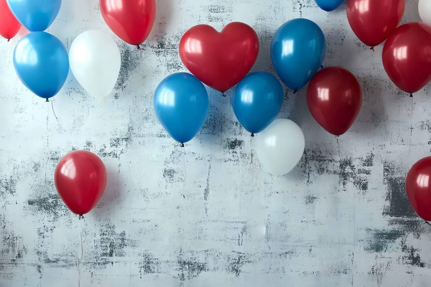 Independence Day Backdrops Retro Patriotic Balloon Backdrop CSH6-50