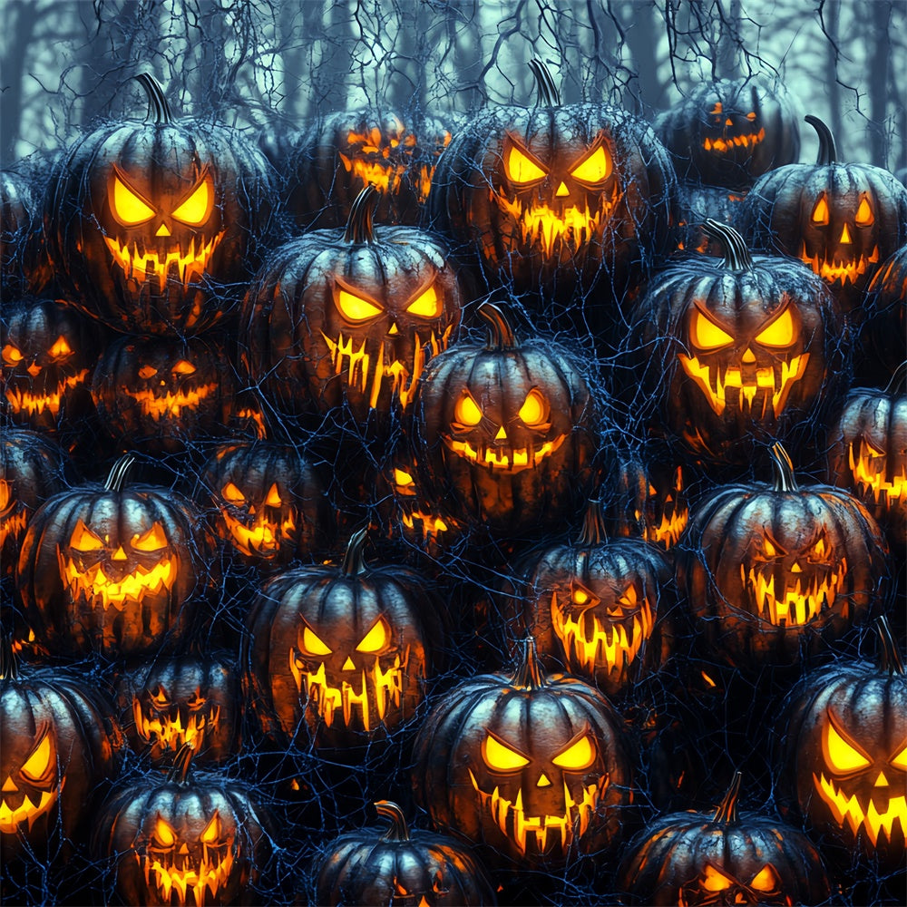 Photography Halloween Backdrop Haunted Pumpkin Horde Backdrop CSH6-75