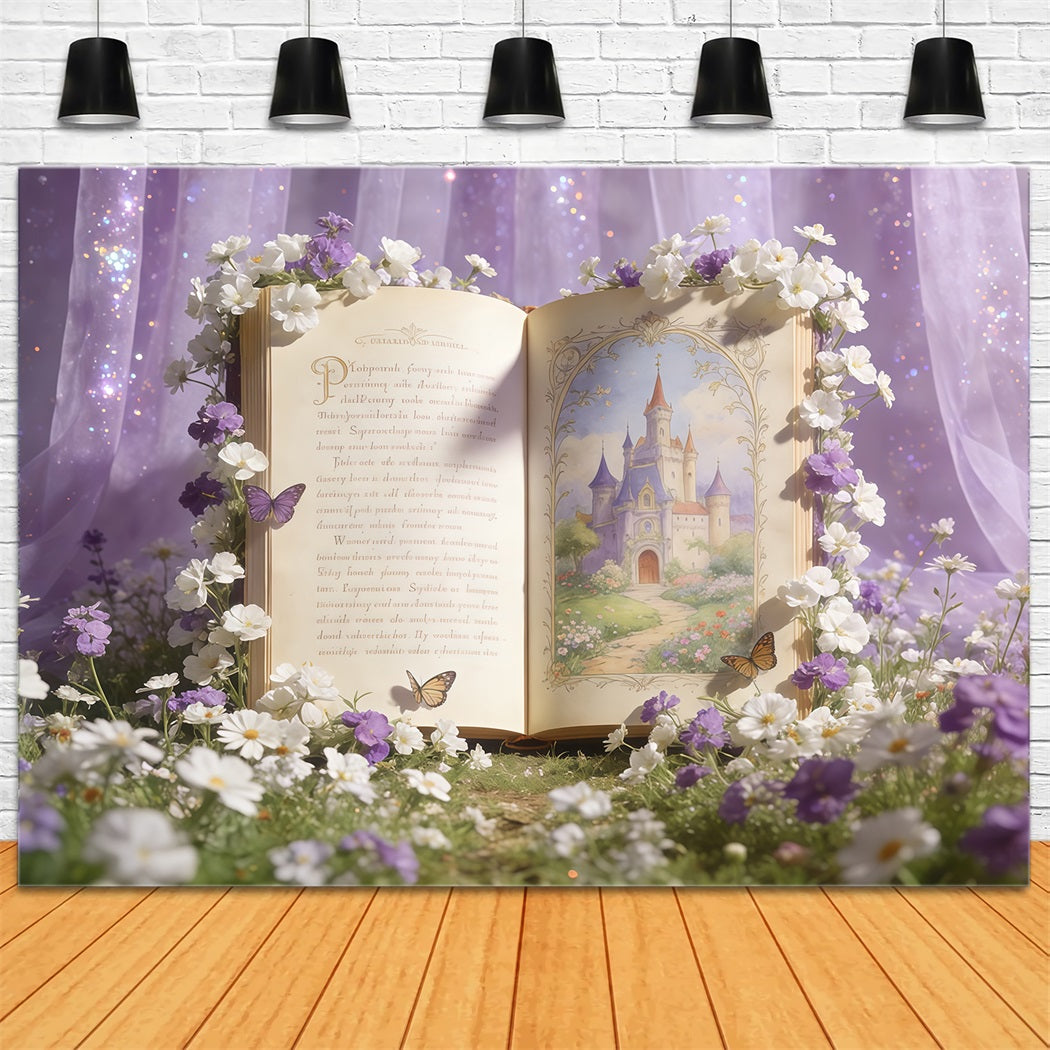 Wildflower Backdrop Ideas Enchanted Storybook Fairy Garden Pastel Floral Backdrop CSH61-129