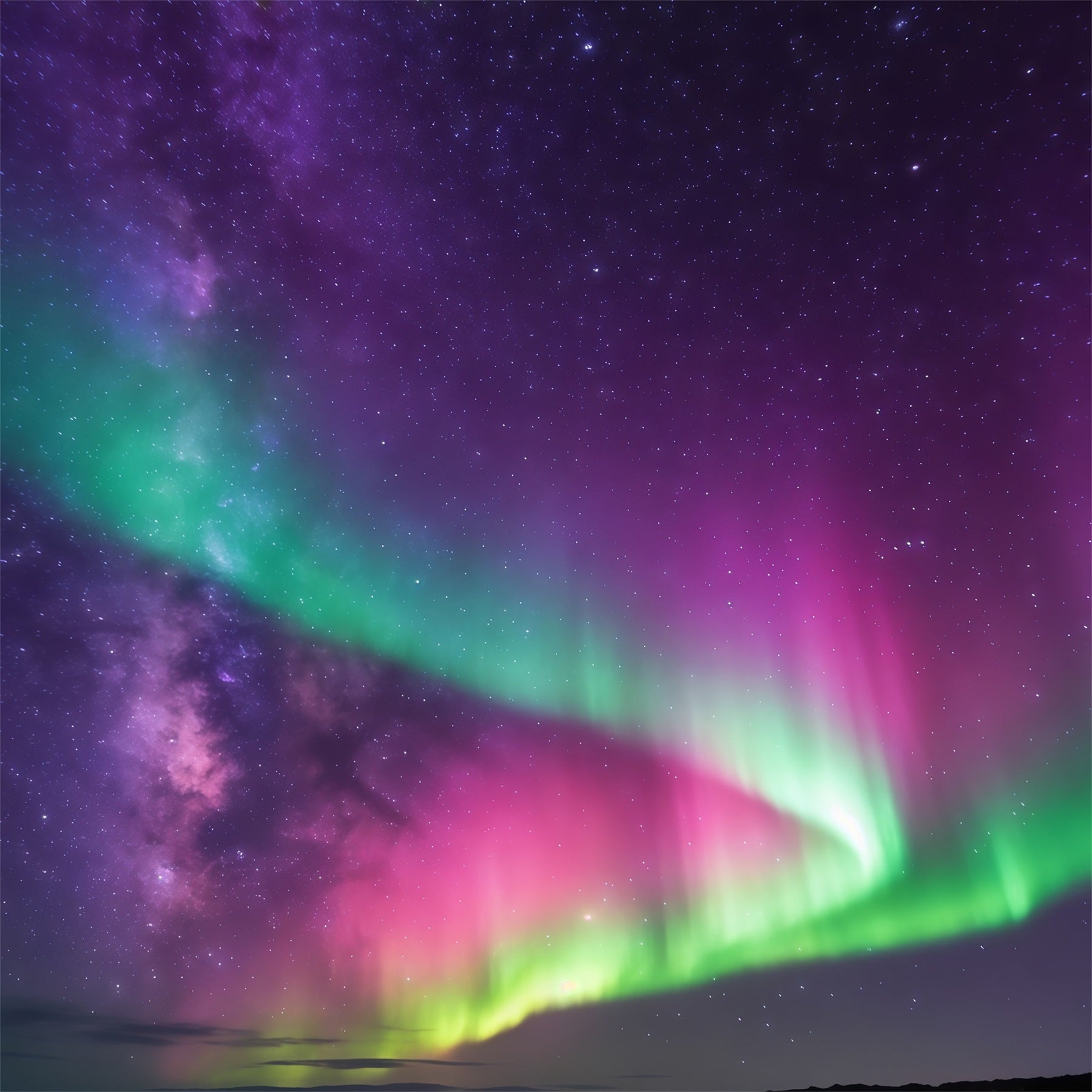 Sky Backdrop Green Purple Aurora Borealis Cloud Photography Backdrop CSH62-138