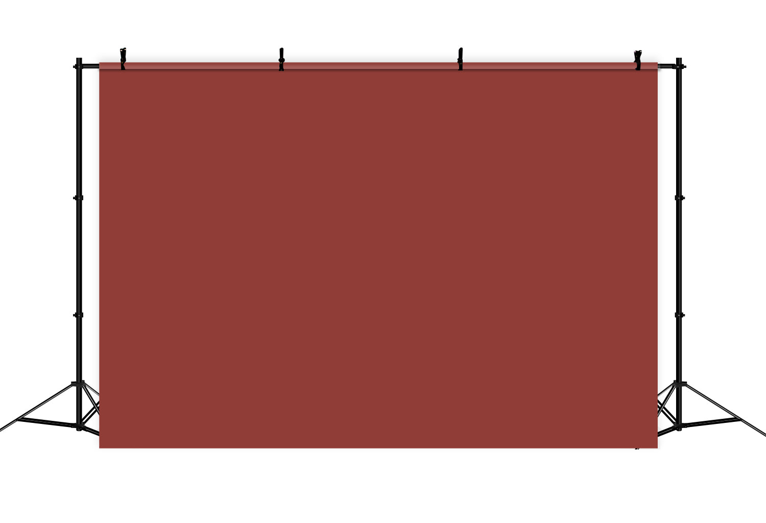 Red Photo Backdrop Deep Brick Red Classic Depth Solid Color Backdrop CSH62-24