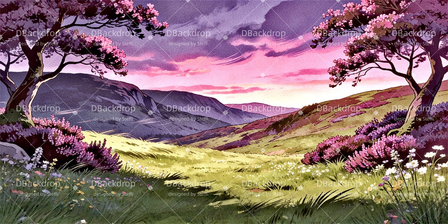 Stage Scenery Backdrops Heather on the Hill Movie Theater Backdrop CSH63-T5