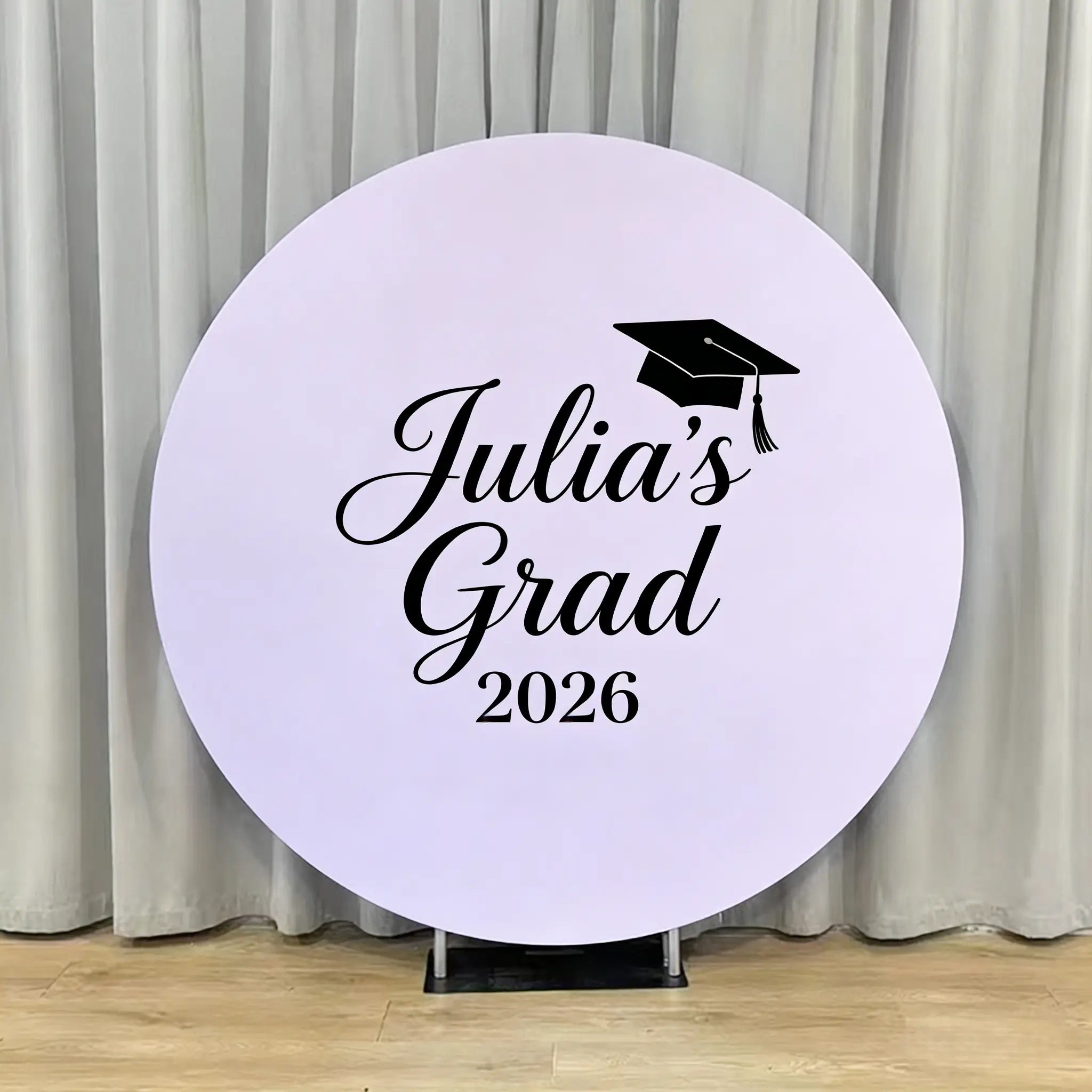 Graduation Backdrop With Name Minimal Name Grad Year Round Personalized Graduation Backdrop CSH64-33