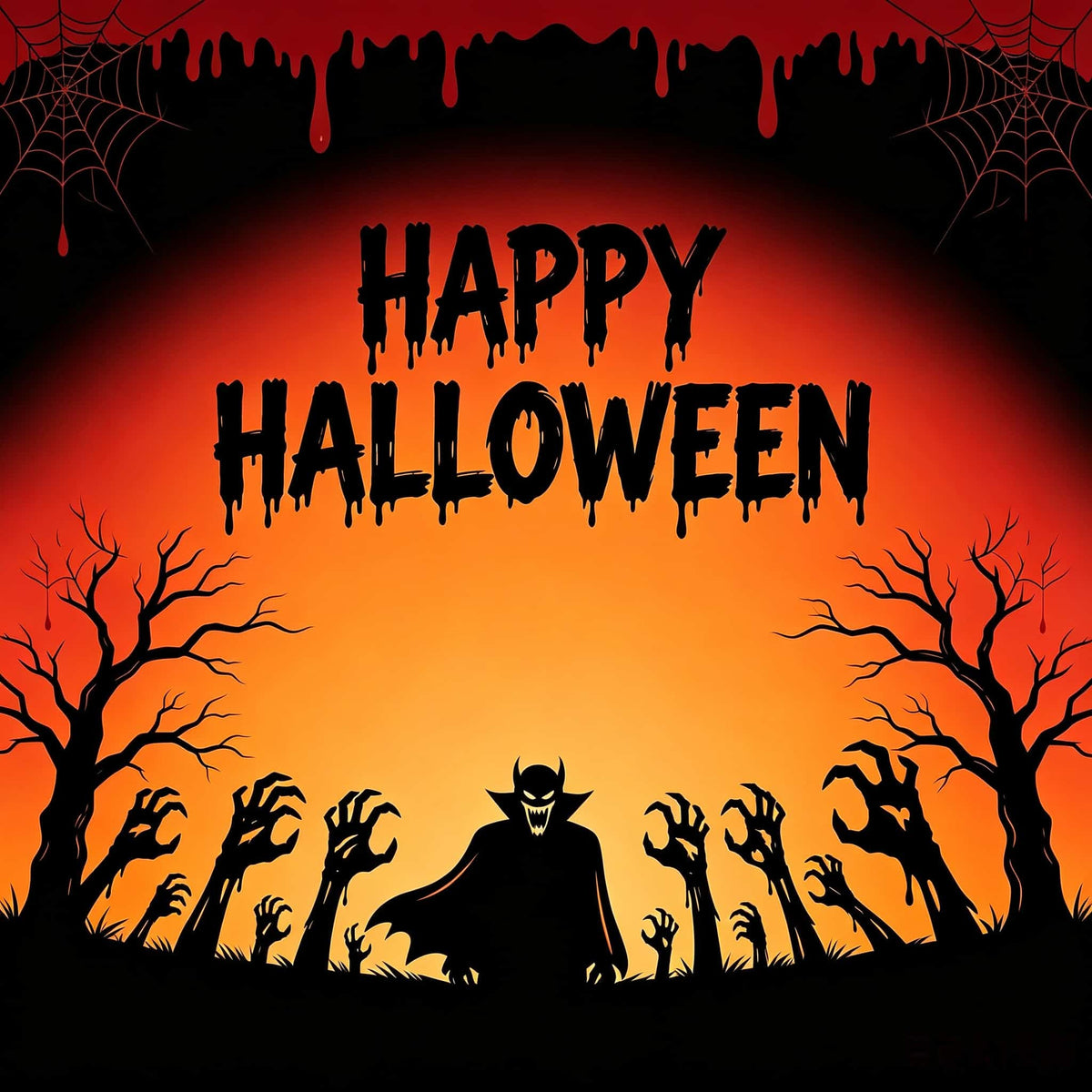 Vampire Halloween Garage Door Cover Zombie Hands Silhouette Halloween Garage Door Decor CSH68-18-1 car