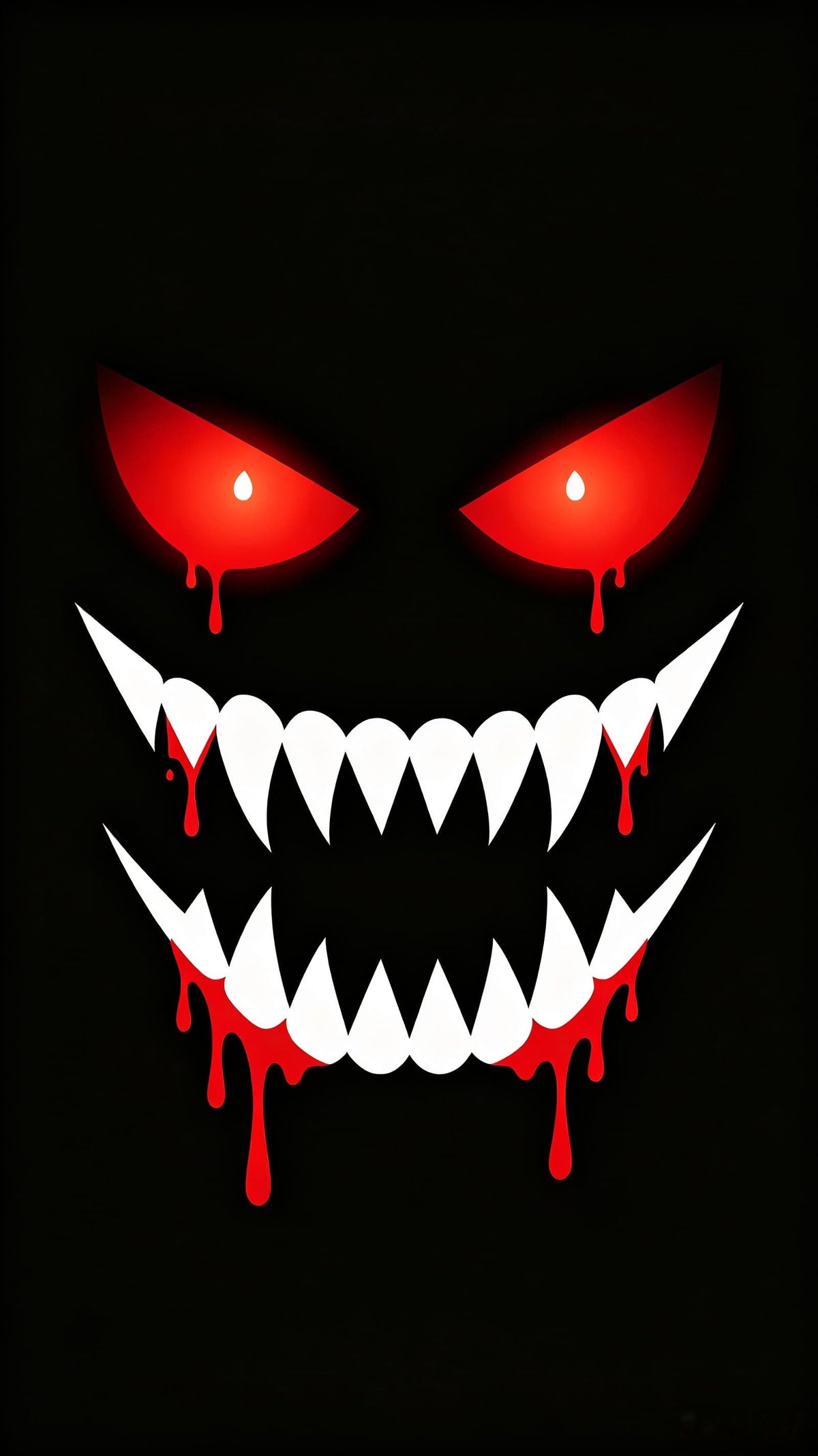 Monster Eyes Door Bloody Demon Face Spooky Door Cover CSH68-49
