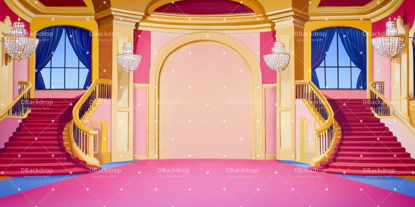 Cheap Theater Backdrops Castle Hall Stage Scenery Backdrops CSH59-T69