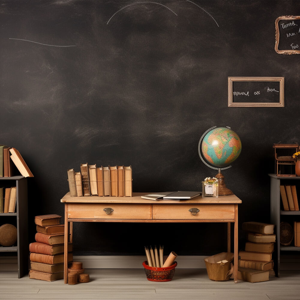 Retro Classroom Globe Back to School Backdrop DBD7-83