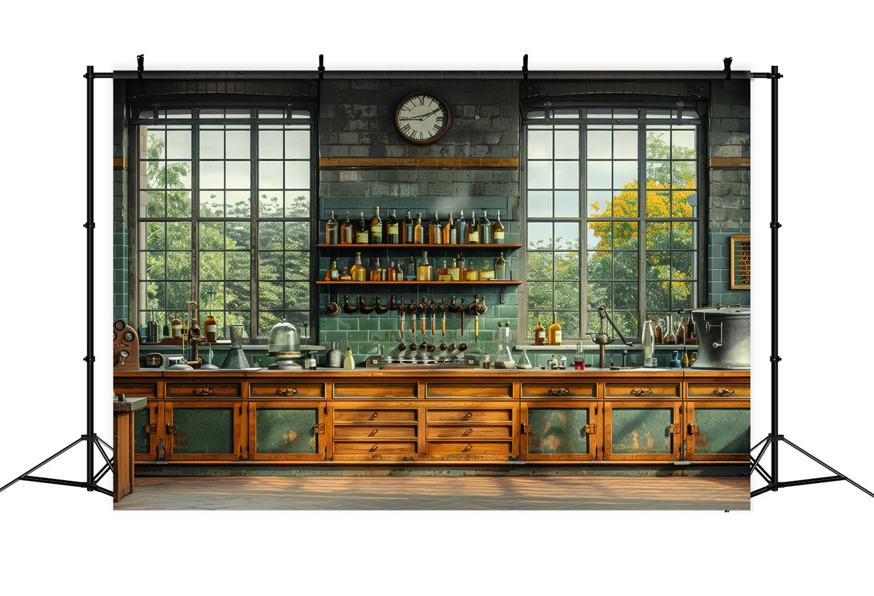 Father's Day Backdrop Design Industrial Scientific Lab Backdrop GQ2-225