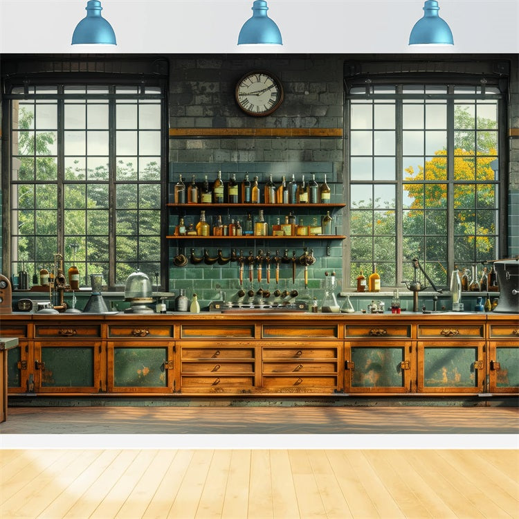 Father's Day Backdrop Design Industrial Scientific Lab Backdrop GQ2-225