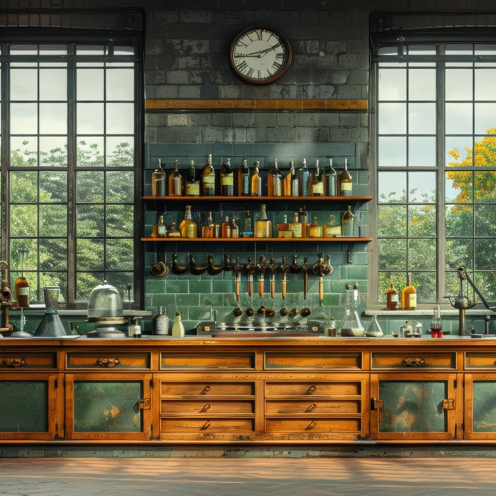 Father's Day Backdrop Design Industrial Scientific Lab Backdrop GQ2-225