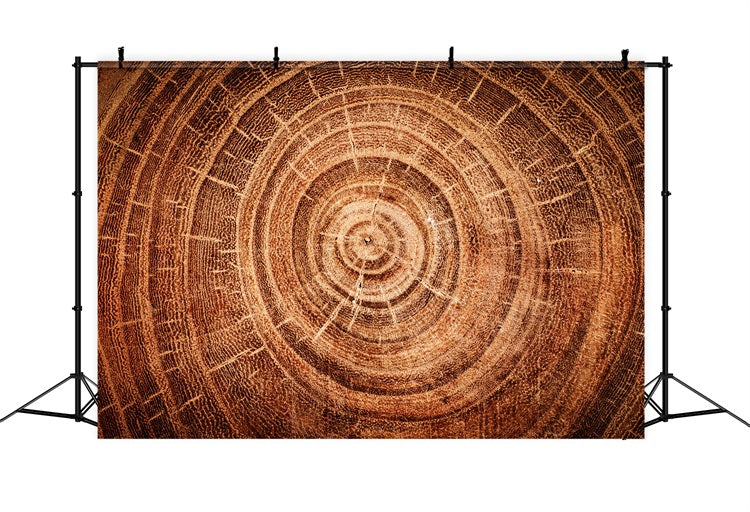 Real Wood Backdrop Tree Growth Rings Backdrop GQ4-132