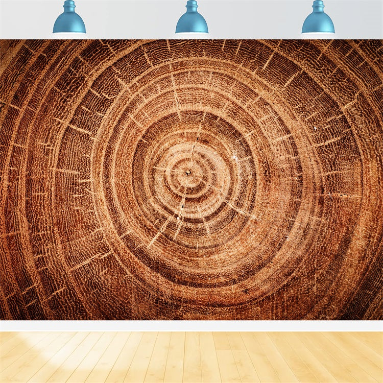 Real Wood Backdrop Tree Growth Rings Backdrop GQ4-132