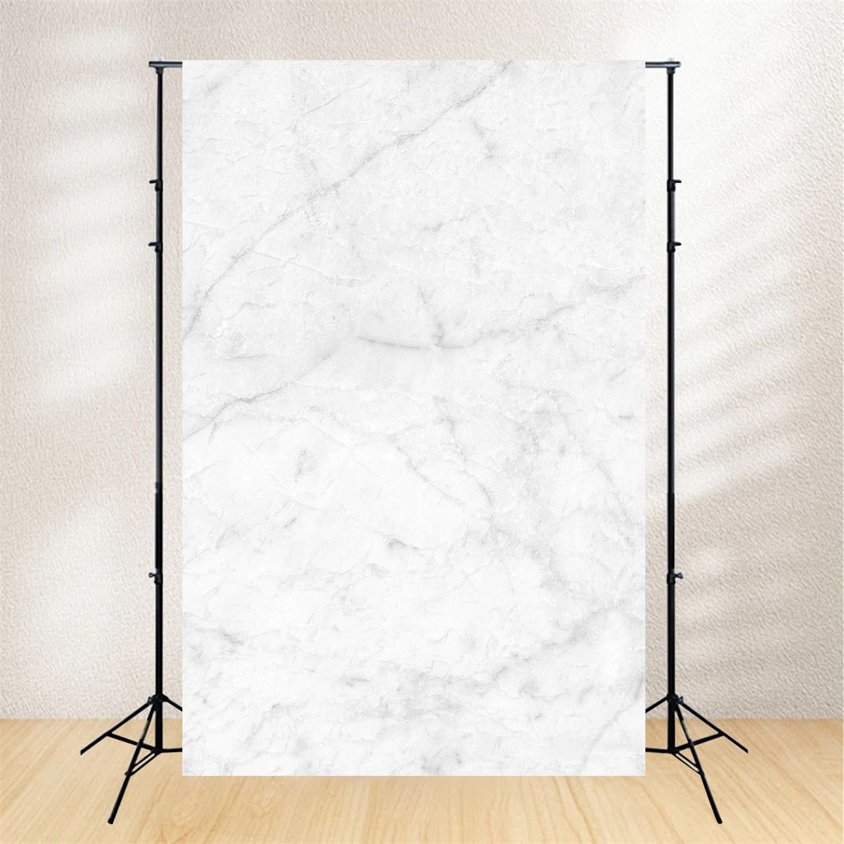 Marble Photography Backdrop Elegant Pale White Texture Backdrop GQ4-154