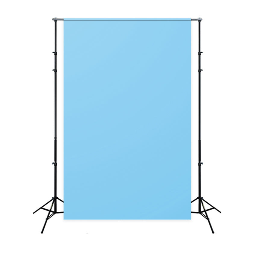 Blue Graduation Backdrop Serene Blue Minimalist Backdrop GQ4-207